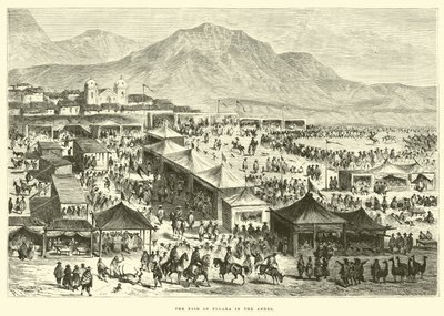 La feria de Pucara en los Andes de Edouard Riou